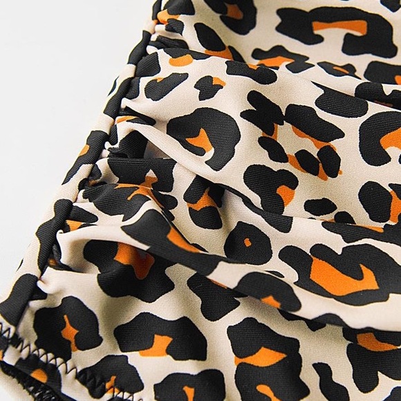 Black & Leopard Falbala Bikini Set - Picture 6 of 6